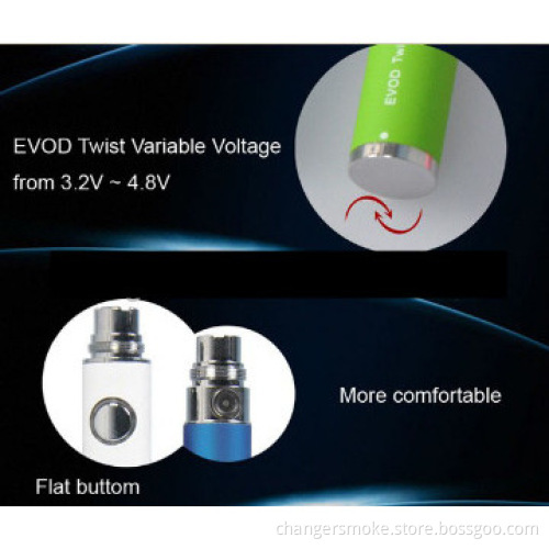 High quality Evod Twist battery variable voltage battery